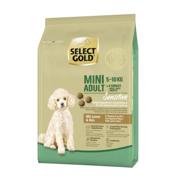 SELECT GOLD Sensitive Mini Adult Jagnięcina z ryżem 1 kg