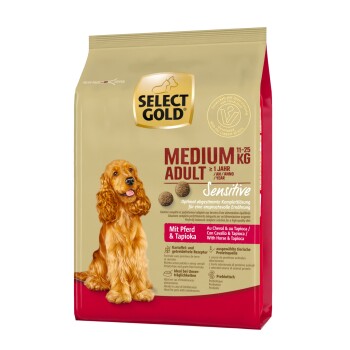 SELECT GOLD Sensitive Adult Medium Konina i tapioka 1 kg