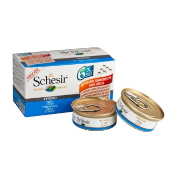 Schesir Multipack 24 x 50 g Tuńczyk, W sosie własnym