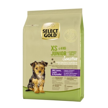 SELECT GOLD Sensitive XS Junior Jagnięcina/Łosoś/Ziemniaki 1 kg