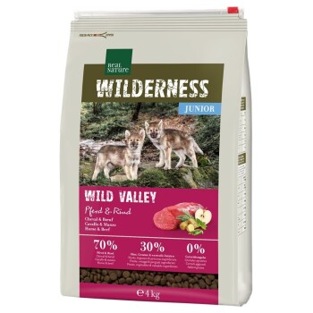 REAL NATURE Wilderness Junior Wild Valley Konina i wołowina 4 kg