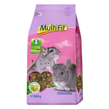 MultiFit Karma dla gryzoni i innych małych zwierząt, ze specjalnym przeznaczeniem dla szynszyli, 800 g