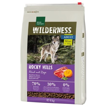 REAL NATURE Wilderness Mini Rocky Hills Wołowina i koźlina 4 kg