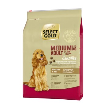 SELECT GOLD Sensitive Adult Medium Jagnięcina i ryż 4 kg