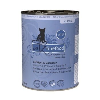 Catz finefood mokra karma dla kota Classic Adult Nr 17 Drób i krewetki 6x400 g