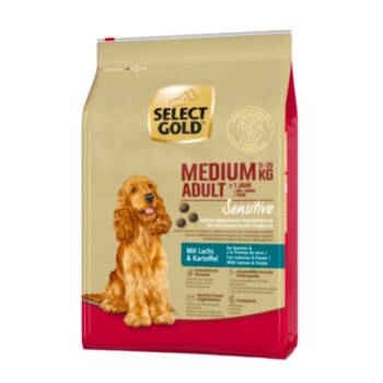 SELECT GOLD Sensitive Adult Medium Łosoś i ziemniaki 4 kg