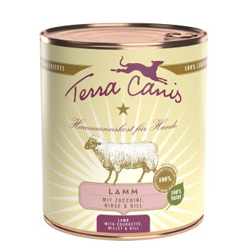 Terra Canis Classic Adult 6 x 800 g Jagnięcina z cukinią, prosem i koprem