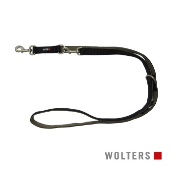 Wolters Smycz Professional Comfort czarny / brązowy 2 cm