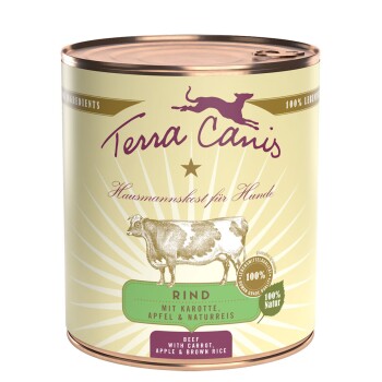 Terra Canis Classic Adult 6 x 800 g Wołowina z marchwią, jabłkami i ryżem naturalnym