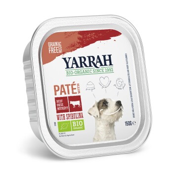 Yarrah Bio Adult 12 x 150 g Wołowina ze spiruliną