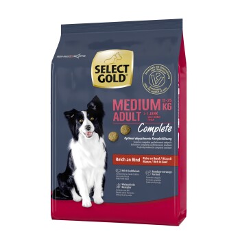 SELECT GOLD Complete Medium Adult Wołowina 1 kg
