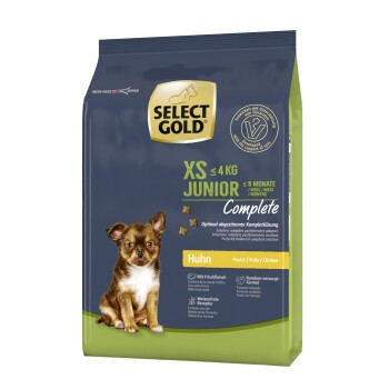 SELECT GOLD SG Hund Complete XS Junior Kurczak 1 kg