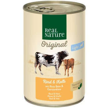 REAL NATURE Light Wołowina i cielęcina 6x400 g