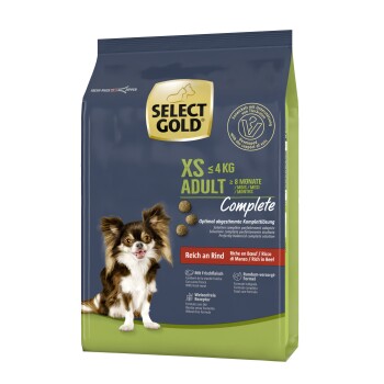 SELECT GOLD Complete XS Adult Wołowina 1 kg