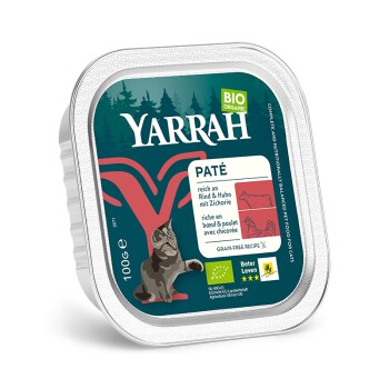 Yarrah Adult Bio Kawałki w sosie 16 x 100 g Kurczak i wołowina