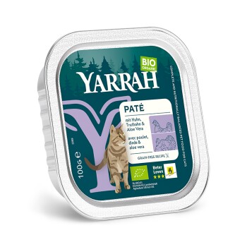 Yarrah Adult Bio Kawałki w sosie 16 x 100 g Kurczak i indyk