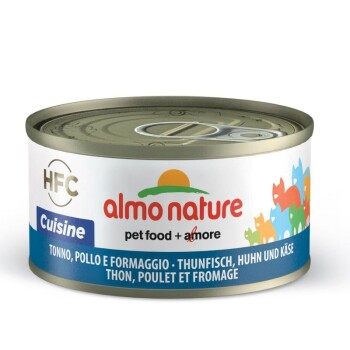 Almo nature HFC Natural Tuńczyk, kurczak i ser 24x70 g