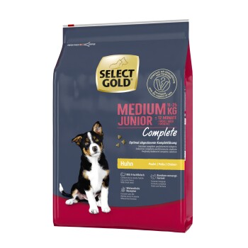 SELECT GOLD Complete Medium Junior Kurczak 4 kg