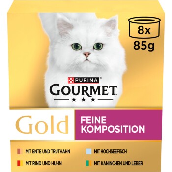 GOURMET Gold Delikatna kompozycja mix 8 x 85 g