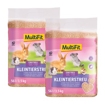 MultiFit Opakowanie skompresowane ściółki dla małych zwierząt 2x56 l