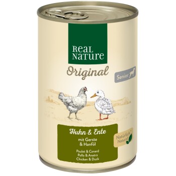 REAL NATURE Senior Kurczak i kaczka 6x400 g
