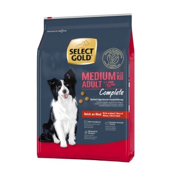 SELECT GOLD Complete Medium Adult Wołowina 4 kg