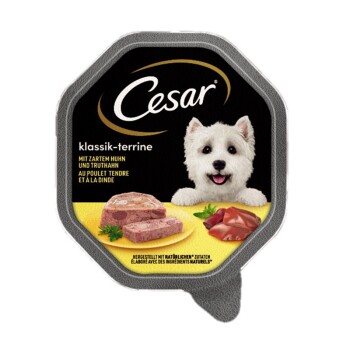 Cesar Klassiker 14 × 150 g: Kurczak i indyk