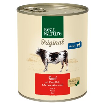 REAL NATURE ADULT Wołowina z ziemniakami 6x800 g