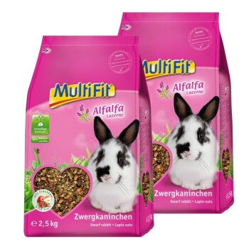 MultiFit dla królików miniaturowych z lucerną 2x2,5 kg