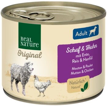 REAL NATURE ADULT Baranina i kurczak 6x200 g