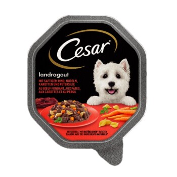 Cesar Wiejskie ragout Z wołowiną, makaronem i marchwią 14x150 g