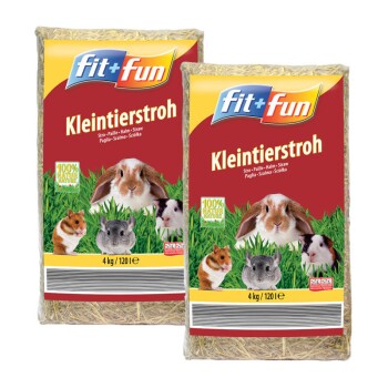 FIT+FUN Słoma dla małych zwierząt 2x4 kg
