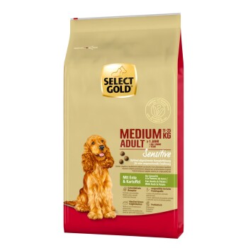 SELECT GOLD Sensitive Adult Medium Kaczka i ziemniaki 12 kg