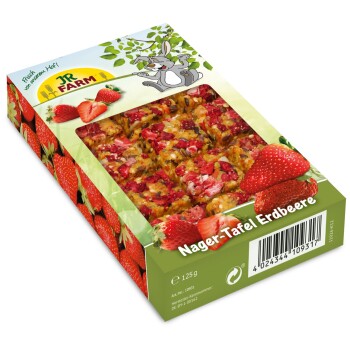 JR Farm Nagolade Tabliczka dla gryzoni z truskawkami 125 g