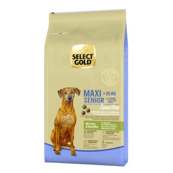 SELECT GOLD Sensitive Senior Maxi Kaczka i ziemniaki 12 kg