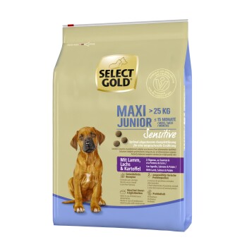 SELECT GOLD Sensitive Maxi Junior jagnięcina/łosoś/ziemniak 4 kg