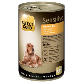 SELECT GOLD Sensitive Senior Kurczak i ryż 6x400 g