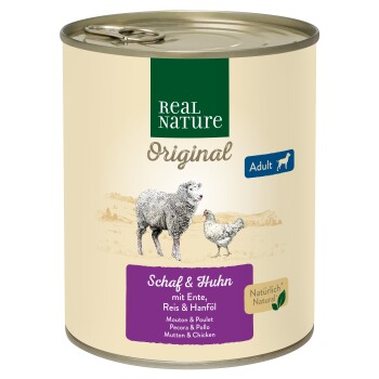 REAL NATURE ADULT Baranina i kurczak 6x800 g