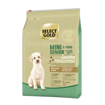 SELECT GOLD Sensitive Senior Mini Jagnięcina z ryżem 4 kg