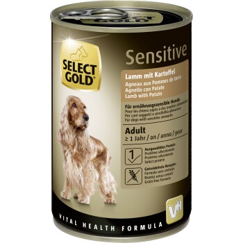 SELECT GOLD mokra karma dla psa Sensitive Adult Jagnięcina z ziemniakami 6x400 g