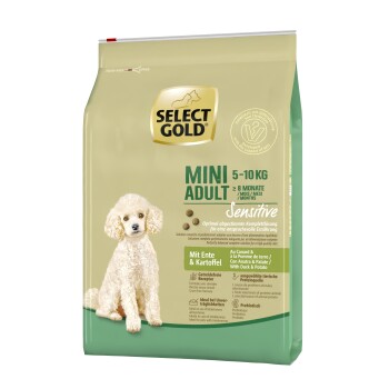 SELECT GOLD Sensitive Mini Adult Kaczka z ziemniakami 4 kg