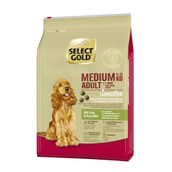 SELECT GOLD Sensitive Adult Medium Kaczka i ziemniaki 4 kg