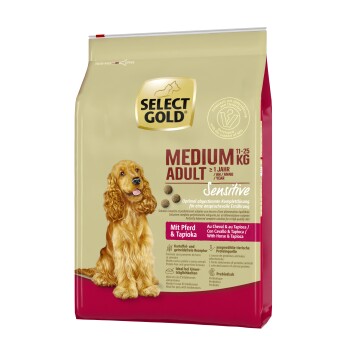 SELECT GOLD Sensitive Adult Medium Konina i tapioka 4 kg