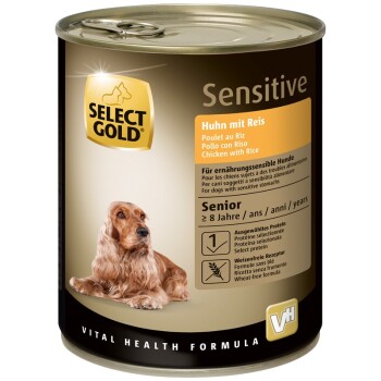 SELECT GOLD Sensitive Senior Kurczak i ryż 6x800 g