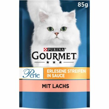 GOURMET Perle Wykwintne paski 24 x 85 g Łosoś