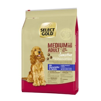 SELECT GOLD Sensitive Adult Medium Bawół domowy i tapioka 4 kg