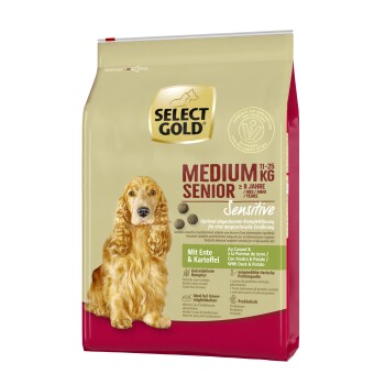 SELECT GOLD Sensitive Senior Medium Kaczka i ziemniaki 4 kg