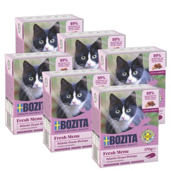 BOZITA Kawałeczki w sosie 6x370g Krewetki