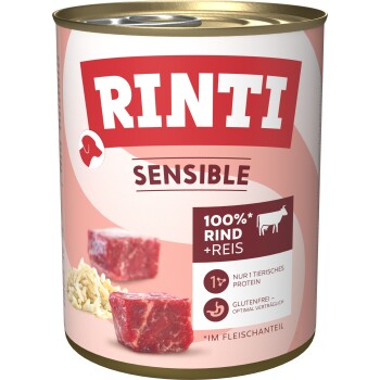 RINTI Sensible Wołowina i ryż 12x800 g