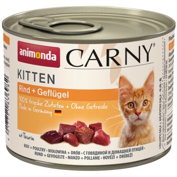 animonda Carny Kitten 6 x 200 g Wołowina i drób
